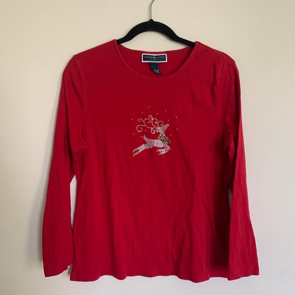 Karen Scott reindeer shirt